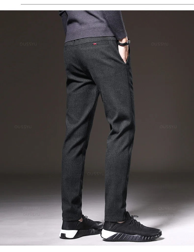 Freizeithose aus gebürstetem Stoff für Herren