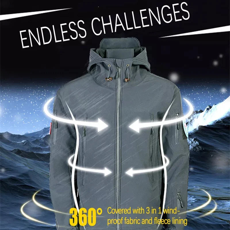 Wasserdichte Militärjacke für Herren