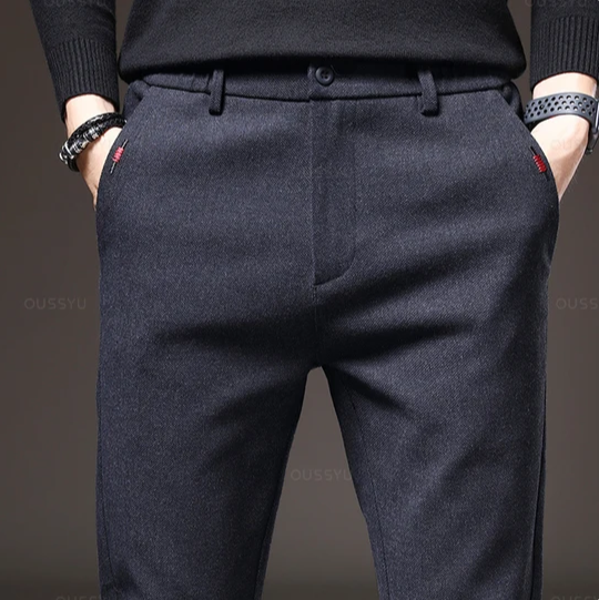 Freizeithose aus gebürstetem Stoff für Herren