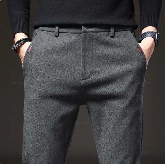 Freizeithose aus gebürstetem Stoff für Herren