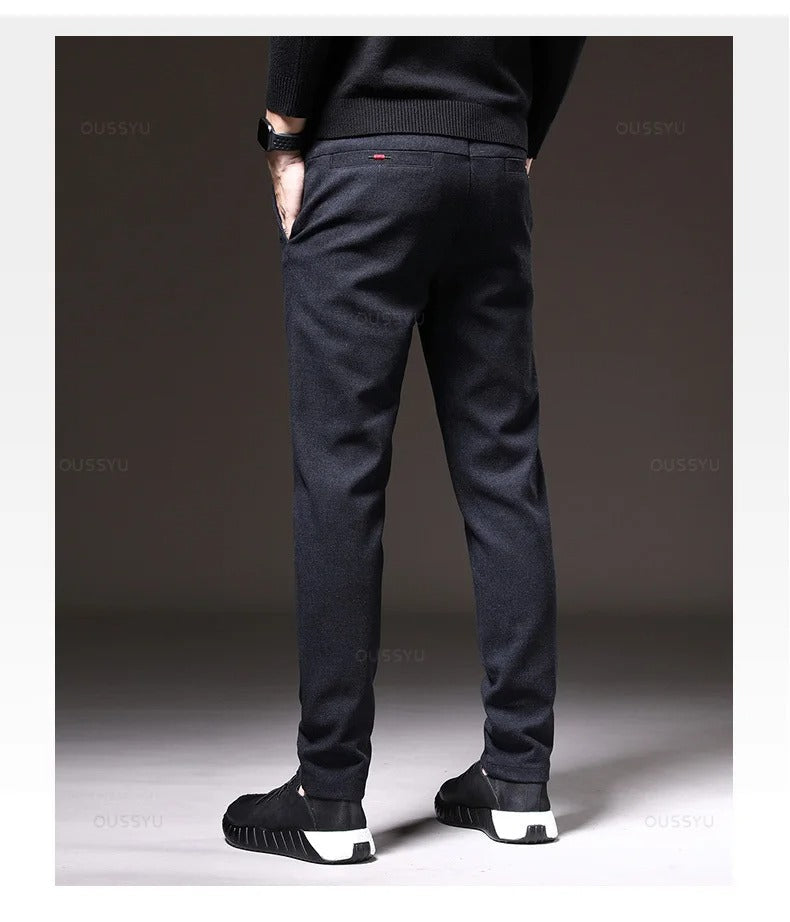 Freizeithose aus gebürstetem Stoff für Herren