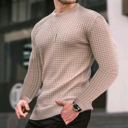 Carviani | Pullover mit Jacquard-Struktur
