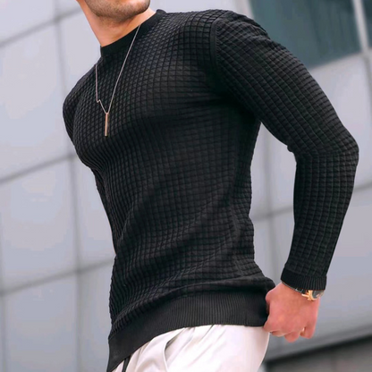 Carviani | Pullover mit Jacquard-Struktur