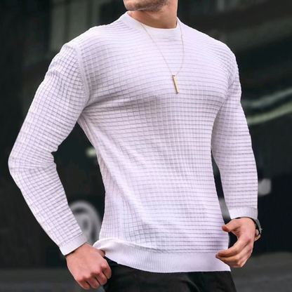 Carviani | Pullover mit Jacquard-Struktur
