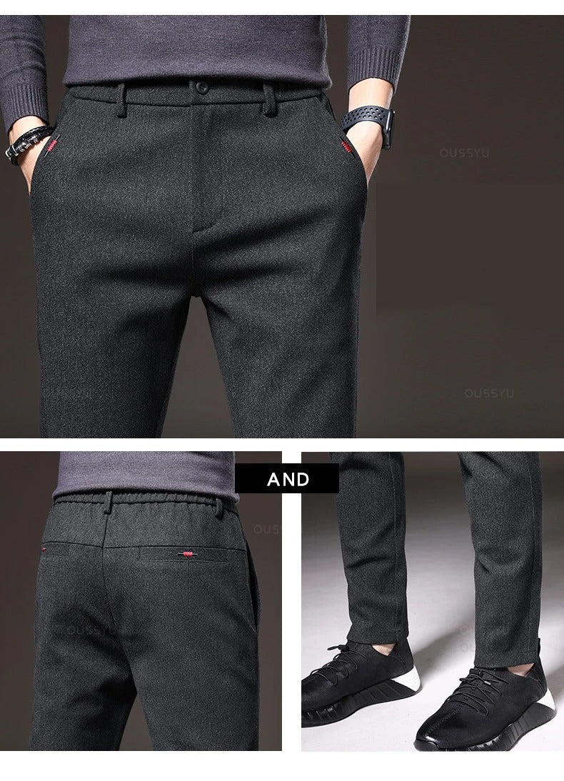 Freizeithose aus gebürstetem Stoff für Herren