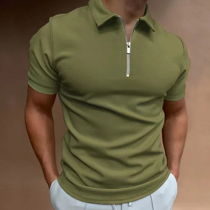 Poloshirt mit Reißverschluss