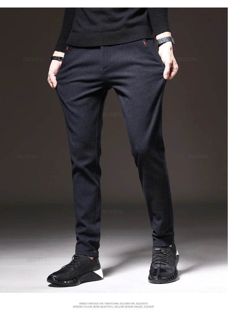 Freizeithose aus gebürstetem Stoff für Herren